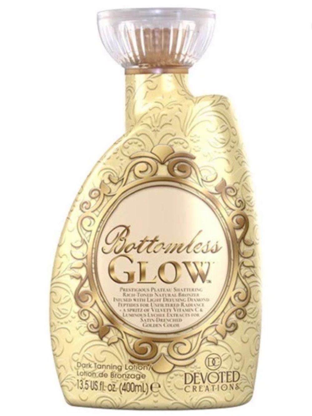 Devoted Creations Bottomless Glow Natural Bronzer Dark Tanning Lotion 13.5 oz
